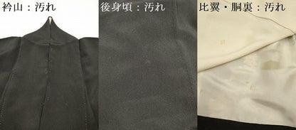 平和屋着物■豪華黒留袖　樹林風景文　金彩　正絹　逸品　DABF0507ea