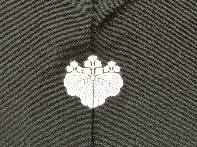 平和屋着物■豪華黒留袖　衣輪　刺繍　地紙重ね　鴛鴦花文　金彩　正絹　逸品　DABF0508ea