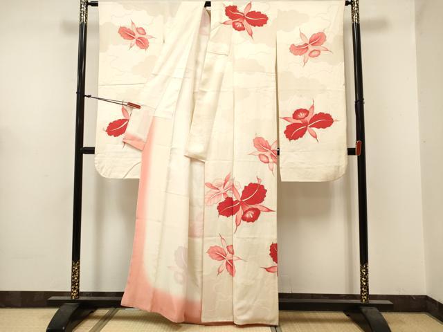平和屋着物■豪華振袖　日の出蘭　ヒノデラン　金彩　正絹　逸品　DABF0515ea