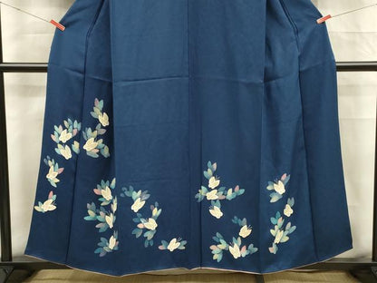 平和屋着物■訪問着　花蝶文　正絹　逸品　DABF0521ya