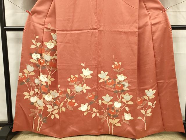 平和屋着物■訪問着 駒刺繍 橘文 金彩 正絹 逸品 DABF0531ya