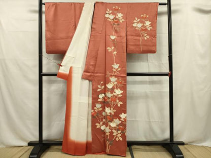 平和屋着物■訪問着 駒刺繍 橘文 金彩 正絹 逸品 DABF0531ya