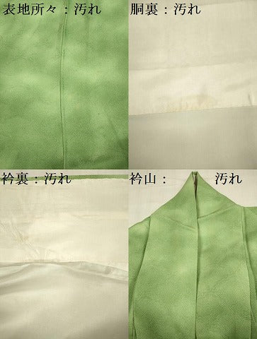 平和屋着物■上質な小紋　霞文　暈し染め　正絹　逸品　DABF0540ya