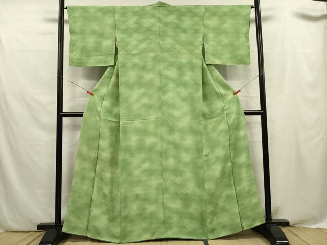 平和屋着物■上質な小紋　霞文　暈し染め　正絹　逸品　DABF0540ya