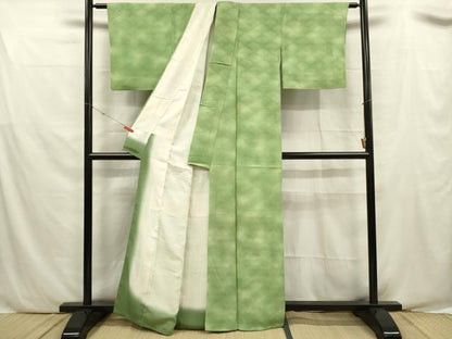 平和屋着物■上質な小紋　霞文　暈し染め　正絹　逸品　DABF0540ya