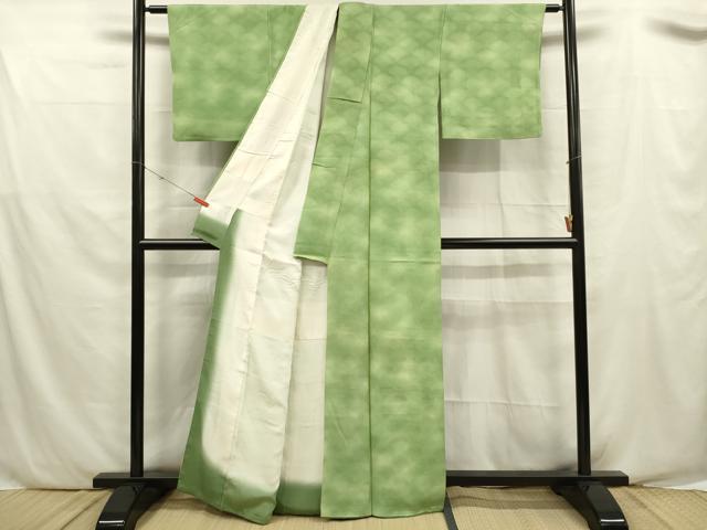 平和屋着物■上質な小紋　霞文　暈し染め　正絹　逸品　DABF0540ya