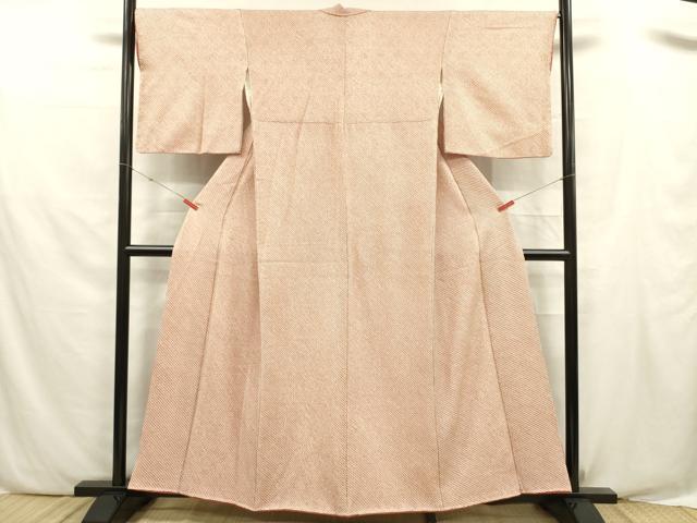 平和屋着物■大変加工の良い総絞り小紋 正絹 逸品 DABF0545ya