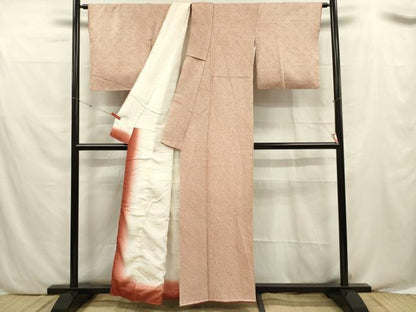 平和屋着物■大変加工の良い総絞り小紋 正絹 逸品 DABF0545ya