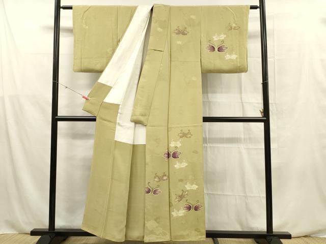 平和屋着物■訪問着　舞蝶文　金彩　正絹　逸品　DABF0553ya