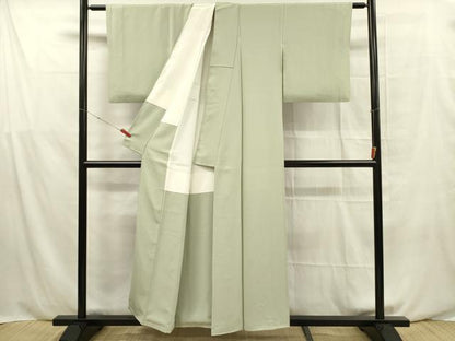 平和屋着物■上質な色無地　夏虫色　正絹　逸品　DABF0567ya