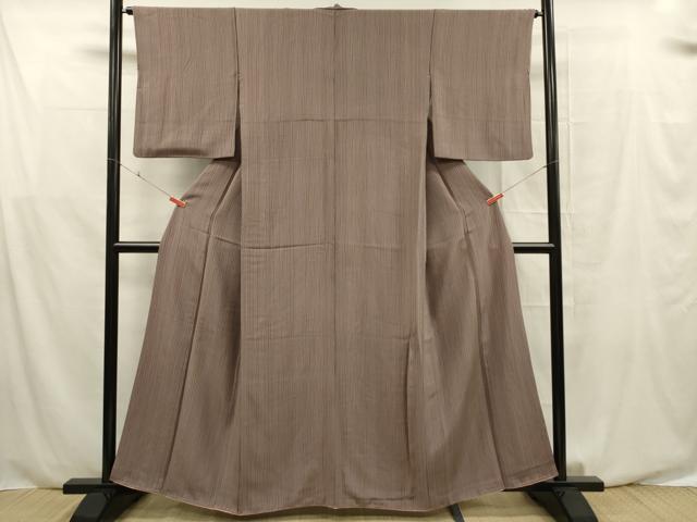 平和屋着物■上質な小紋　縞　正絹　逸品　DABF0568ya
