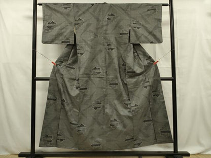 平和屋着物■本場大島紬　7マルキ　舞花文　正絹　逸品　DABF0572ya