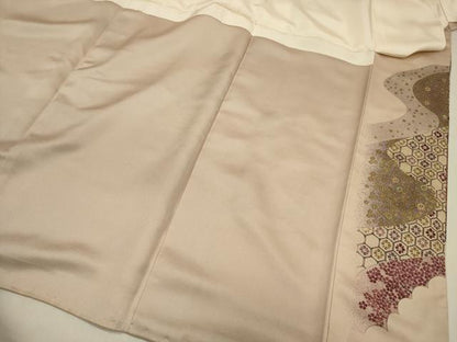 平和屋着物■豪華色留袖　几帳吉祥文　金彩　正絹　逸品　DABF0582ya