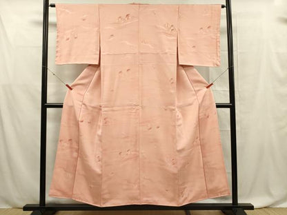 平和屋着物■上質な小紋　地紋起こし　霞文　正絹　逸品　DABF0583ya