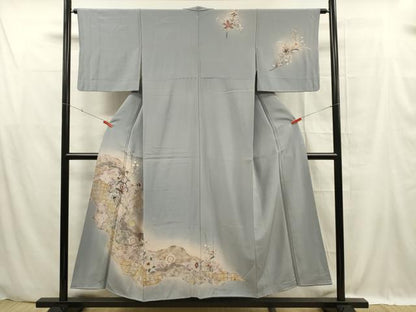 平和屋着物■訪問着　更紗花唐草文　暈し染め　金彩　正絹　逸品　DABF0588ya