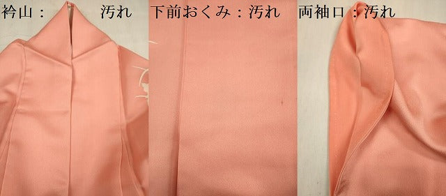 平和屋着物■訪問着　刺繍　草花文　正絹　逸品　DABF0599ya