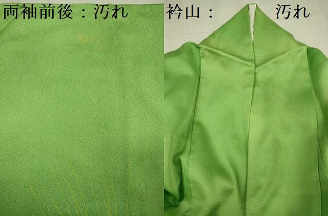平和屋着物■訪問着　枝菊文　暈し染め　正絹　逸品　DABF0606ya