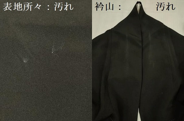平和屋着物■豪華黒留袖　作家物　駒刺繍　扇面草花文　暈し染め　金彩　正絹　逸品　DABF0620ya