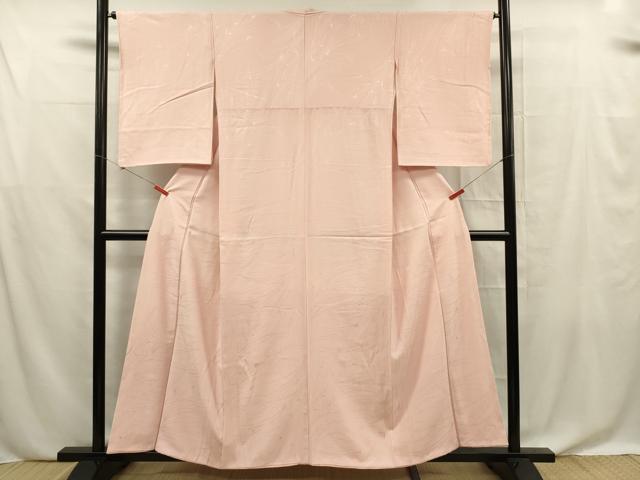 平和屋着物■上質な色無地　芝草地紋　虹色　正絹　逸品　DABF0627ya