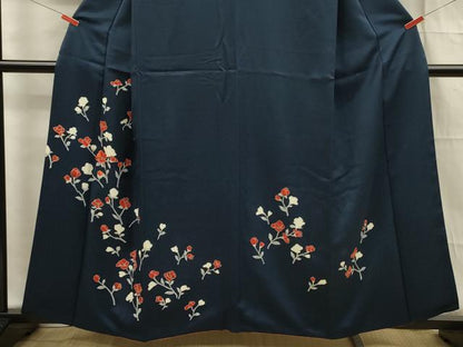 平和屋着物■訪問着　草花文　正絹　逸品　DABF0629ya