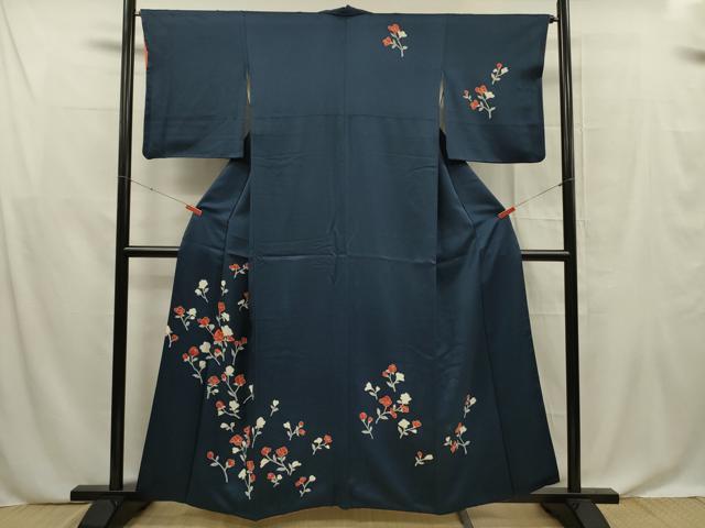 平和屋着物■訪問着　草花文　正絹　逸品　DABF0629ya