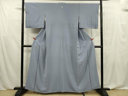 平和屋着物■上質な色無地 藤鼠色 正絹 逸品 DABF0633ya