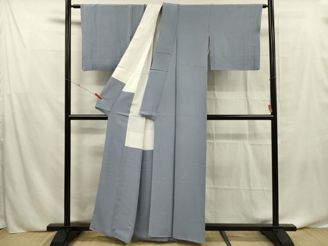平和屋着物■上質な色無地 藤鼠色 正絹 逸品 DABF0633ya