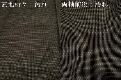 平和屋着物■男性　本場大島紬　亀甲柄　正絹　逸品　DABF0636ya