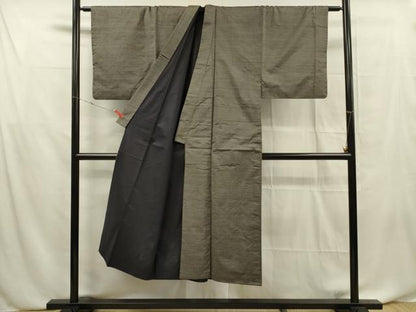 平和屋着物■男性　本場大島紬　亀甲柄　正絹　逸品　DABF0636ya