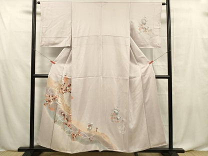 平和屋着物■訪問着 束ね熨斗吉祥文 金銀彩 正絹 逸品 DABF0657ya