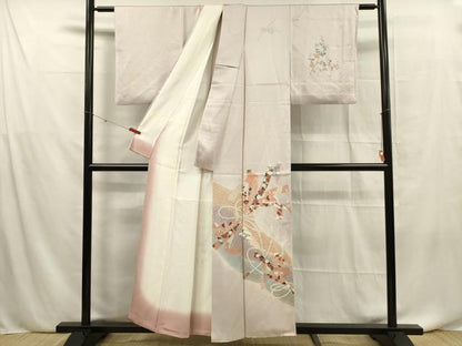 平和屋着物■訪問着 束ね熨斗吉祥文 金銀彩 正絹 逸品 DABF0657ya