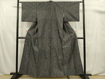 平和屋着物■本場大島紬 箔散らし 正絹 逸品 DABF0660ya