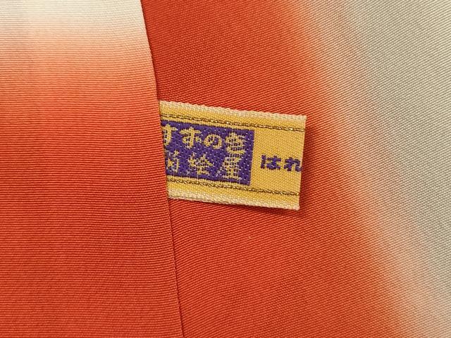 平和屋着物■上質な小紋 扇面文 黒地 金彩 正絹 逸品 未使用 DABF0661ya