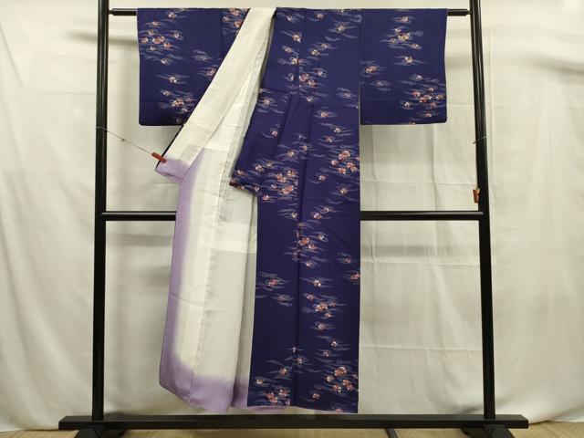 平和屋着物■上質な小紋 作家物 鴛鴦文 正絹 逸品 DABF0681ya