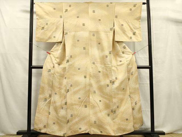 平和屋着物■上質な小紋 貝桶文 正絹 逸品 DABF0684ya