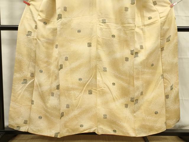 平和屋着物■上質な小紋 貝桶文 正絹 逸品 DABF0684ya