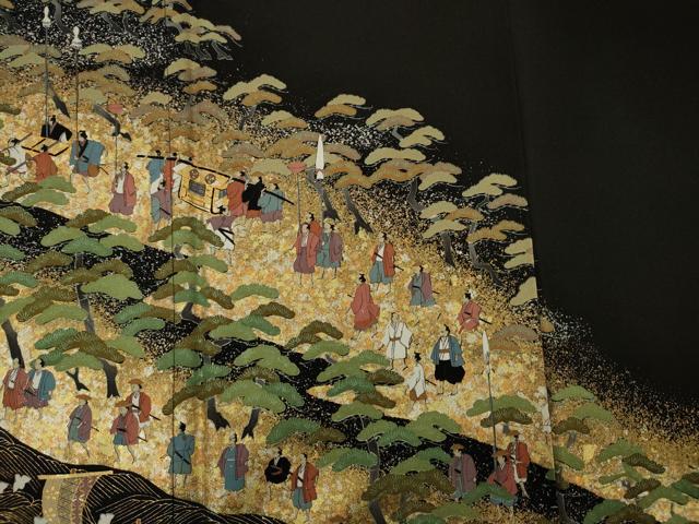 平和屋着物■豪華黒留袖　大名行列　金彩　正絹　逸品　DABF0698ya