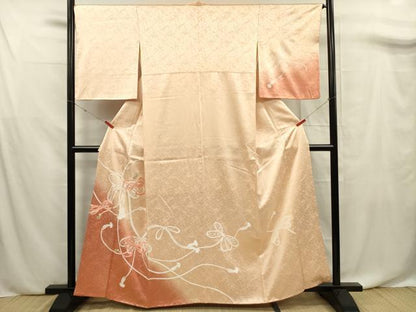 平和屋着物■訪問着　駒刺繍　結び紐文　暈し染め　正絹　逸品　DABF0720ya