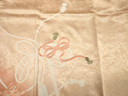 平和屋着物■訪問着　駒刺繍　結び紐文　暈し染め　正絹　逸品　DABF0720ya