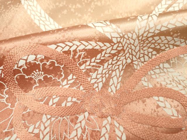 平和屋着物■訪問着　駒刺繍　結び紐文　暈し染め　正絹　逸品　DABF0720ya