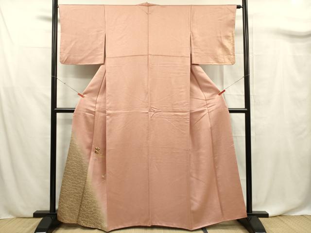 平和屋着物■訪問着 駒刺繍 貝桶文 金彩 正絹 逸品 DABF0722ya
