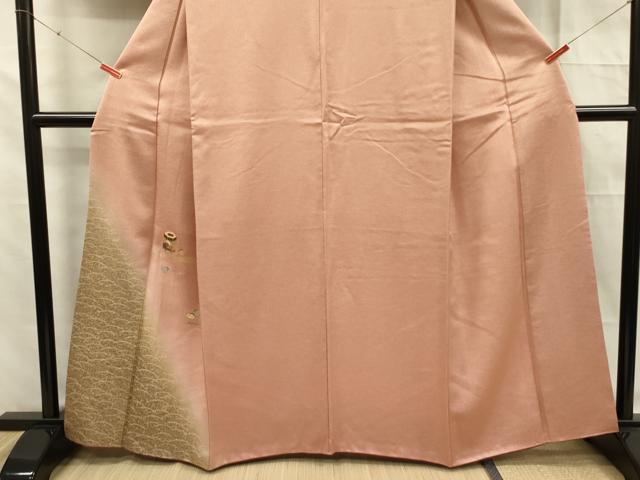 平和屋着物■訪問着 駒刺繍 貝桶文 金彩 正絹 逸品 DABF0722ya