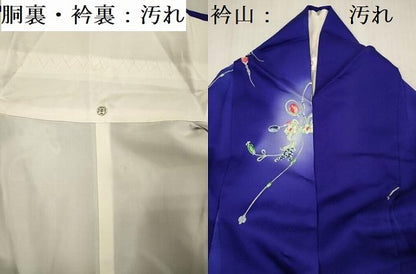 平和屋着物■上質な小紋 草花文 蛍暈し 正絹 逸品 DABF0725ya