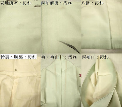 平和屋着物■訪問着 手描き 草花文 正絹 逸品 DABF0726ya