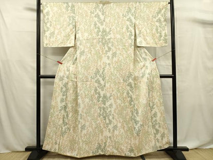平和屋着物■上質な小紋　樹林文　正絹　逸品　DABF0730ya