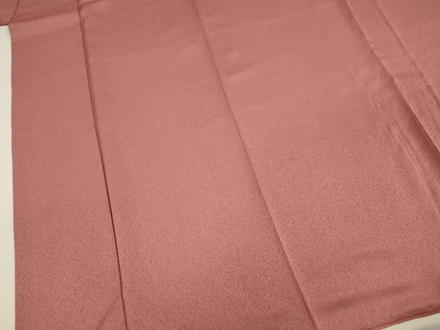 平和屋着物■上質な色無地　退紅色　正絹　逸品　DABF0751ya