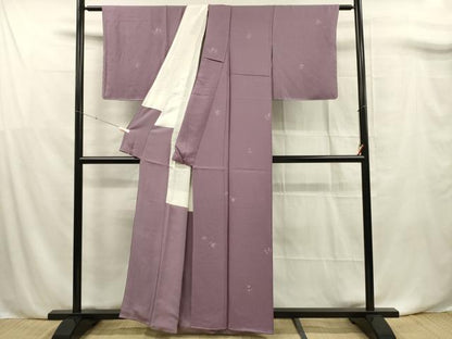平和屋着物■上質な小紋　花丸文　正絹　逸品　DABF0758ya