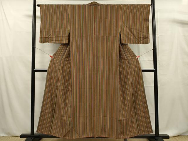 平和屋着物■上質な小紋　間道　正絹　逸品　DABF0759ya