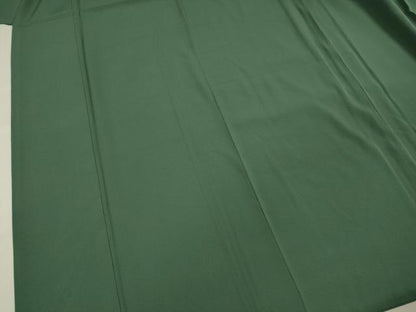 平和屋着物■上質な色無地　老竹色　正絹　逸品　DABF0767ya