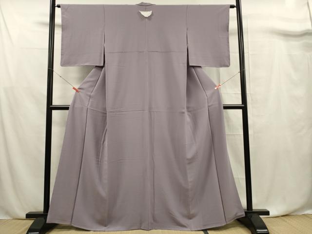 平和屋着物■上質な色無地　藤紫色　正絹　逸品　未使用　DABF0768ya